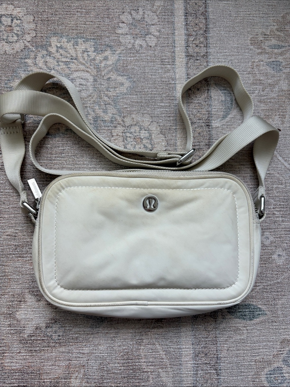 Lululemon Light Beige Camera Crossbody Bag